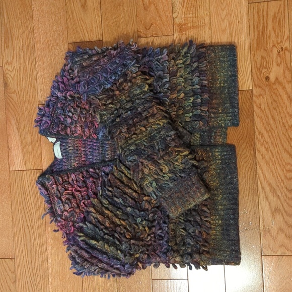 Anthropologie Faux Fur Open Cardigan "Sleeping on Snow" - Picture 2 of 7